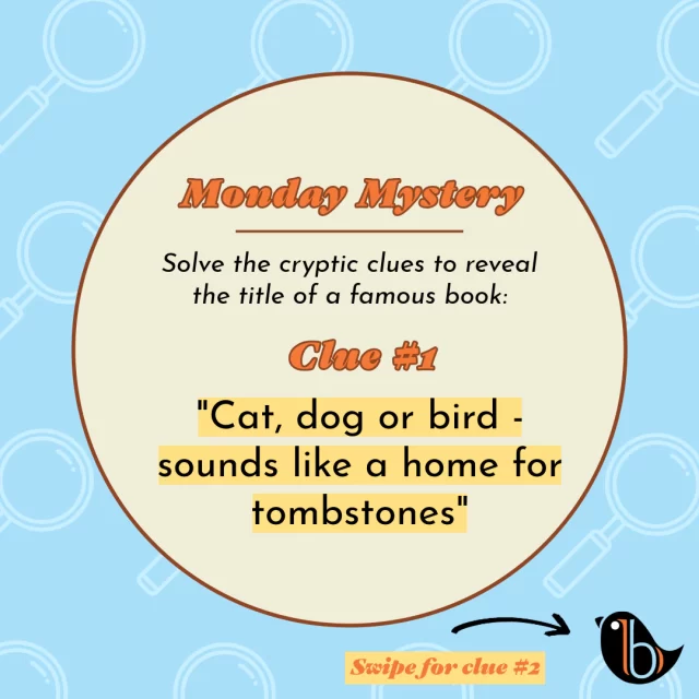 It's the most haunted time of the year - we couldn't resist a spine-tingling Monday Mystery to match! Solve the cryptic crossword clues to reveal the name of a famous book 🔍🕵️‍♀️🔮👻

#bookstagramaustralia #indiepublishing #crypticclues